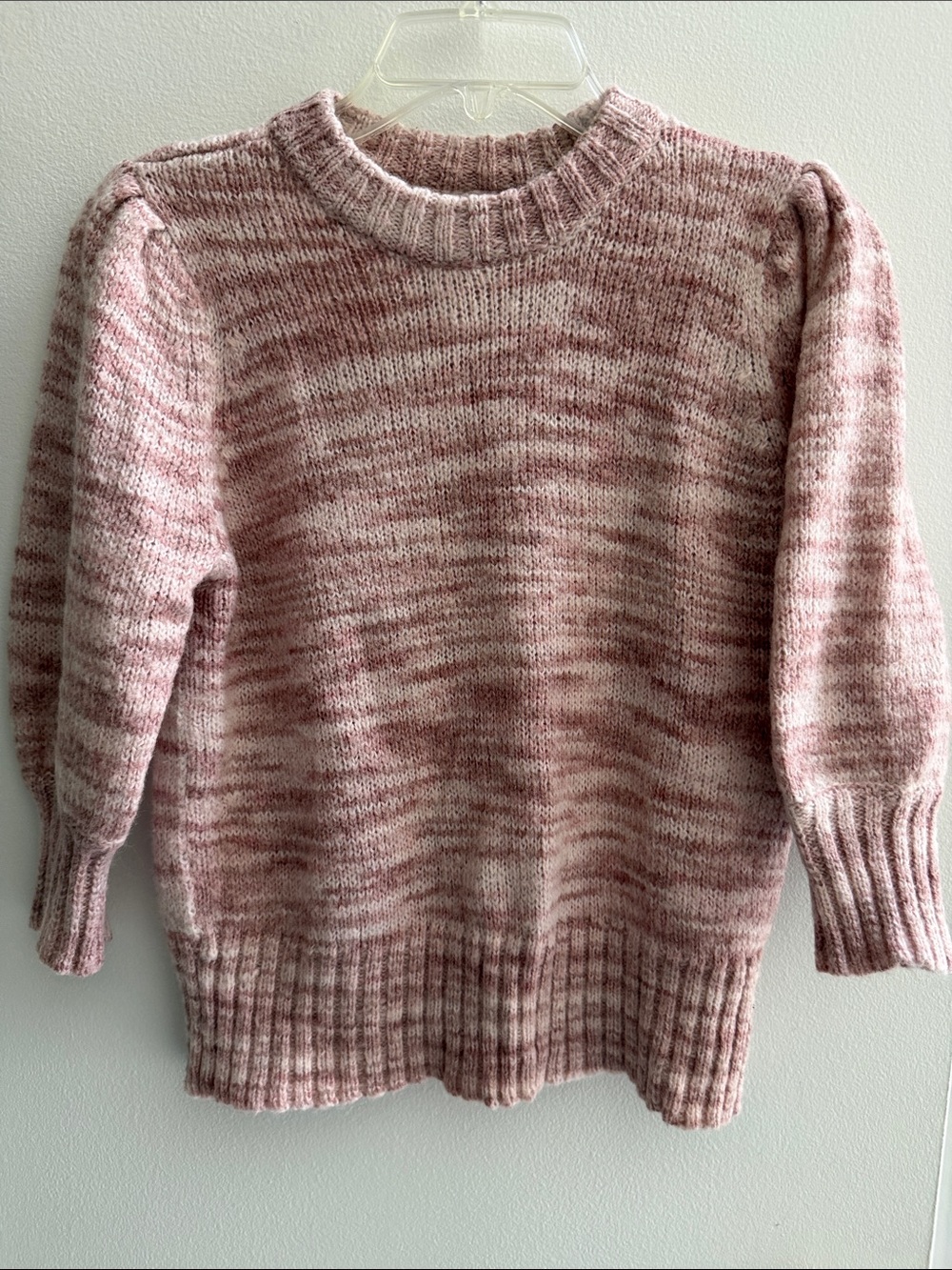 Pop Sugar Soft Marled Pink Knit Sweater